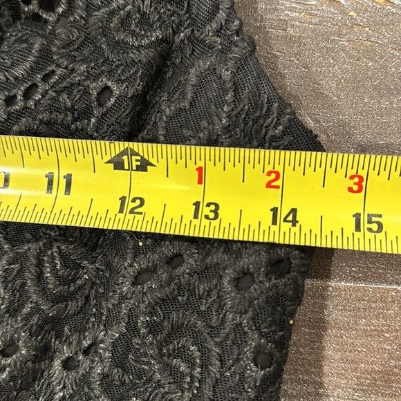 Anthropologie Women’s Dress Leifsdottir Ligonberry Size 2 Lace Overlay V Neck - Picture 10 of 13